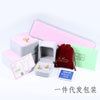 Plastic Fabric Solid Color Jewelry Box And Flannel Bag