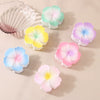 Plastic Flower Claw Clip Painted Sweet And Simple Women's Hair Accessory