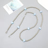 Plastic Girls' Crossbody Bag With Love Heart Water Drop Bell Pattern And Electroplated Chain Pendant Mobile Phone Chain