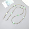 Plastic Girls' Crossbody Bag With Love Heart Water Drop Bell Pattern And Electroplated Chain Pendant Mobile Phone Chain