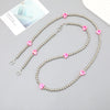 Plastic Girls' Crossbody Bag With Love Heart Water Drop Bell Pattern And Electroplated Chain Pendant Mobile Phone Chain