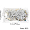Plastic Gold Powder Christmas Snowflake Pendant Decorations