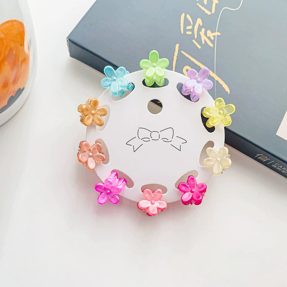 Plastic Handmade Cartoon Fruit Food Style Mini Grab Clip Hairpin For Girls