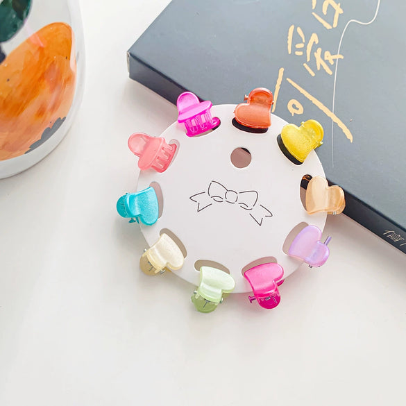 Plastic Handmade Cartoon Fruit Food Style Mini Grab Clip Hairpin For Girls