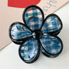 Plastic Handmade Flower Shark Hair Clip For Women Fashion Ol Style Head Accessories