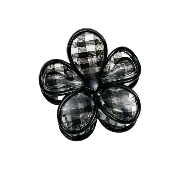 Plastic Handmade Flower Shark Hair Clip For Women Fashion Ol Style Head Accessories