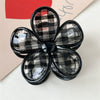 Plastic Handmade Flower Shark Hair Clip For Women Fashion Ol Style Head Accessories