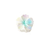 Plastic Heart Flower Hair Grab Clip Electroplated Minimalist Style Women's Headwear