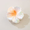 Plastic Heart Flower Hair Grab Clip Electroplated Minimalist Style Women's Headwear