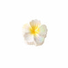 Plastic Heart Flower Hair Grab Clip Electroplated Minimalist Style Women's Headwear