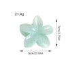 Plastic Heart Hairpin Handmade Cute Flower Candycolored Frangipani Stylish Girl's Hair Accessories
