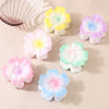 Plastic Heartshaped Petal Hair Clip Minimalist Style Painted Design Women's Hair Accessory
