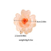 Plastic Heartshaped Petal Small Flower Hair Clips For Girls Painted Design