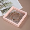Plastic Jewelry Display And Storage Box For Bracelets With Transparent Elastic Plastic Suspension Packaging