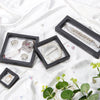 Plastic Jewelry Display And Storage Box For Bracelets With Transparent Elastic Plastic Suspension Packaging