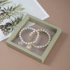Plastic Jewelry Display And Storage Box For Bracelets With Transparent Elastic Plastic Suspension Packaging