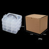 Plastic Jewelry Storage Box Multilayer Removable For Earrings Rings Lego Toys