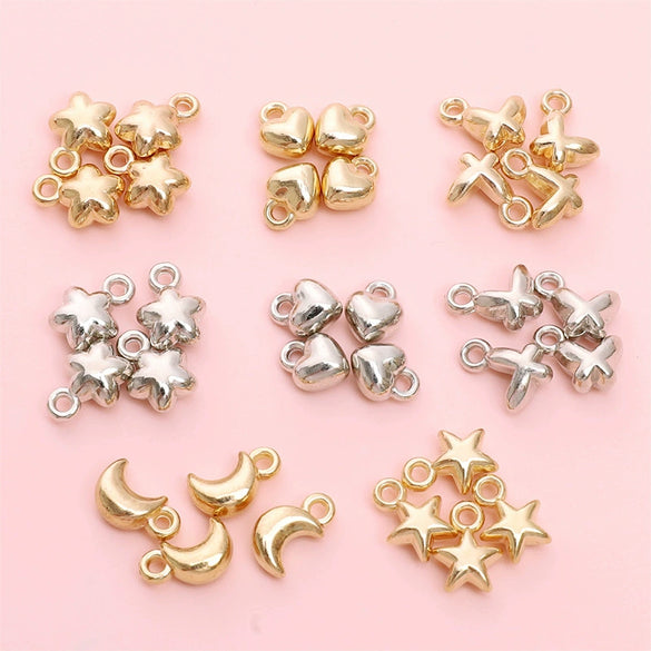 Plastic Love Fivepointed Star Butterfly Beaded Handmade Jewelry Accessories Ccb Material