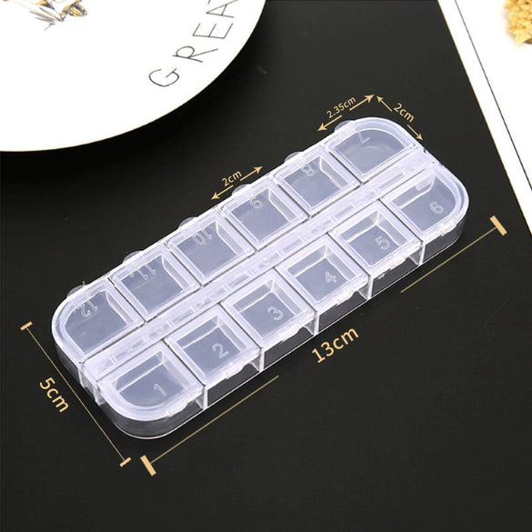 Plastic Plaid Decorative Storage Box Insert For Jewelry Accessories Diy Handmade