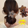 Plastic Plumeria Shape Fresh And Simple Style Spray Painted Hair Accessories Hairpin Shark Clip