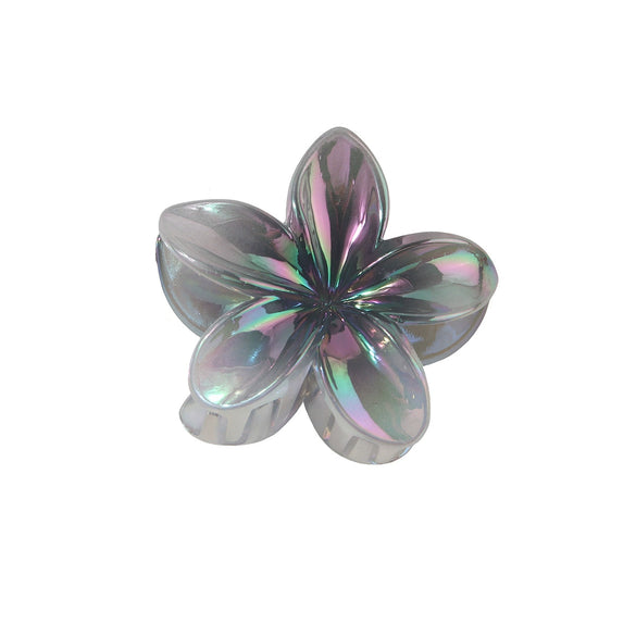 Plastic Plumeria Sweet Flower Baking Paint Hair Shark Clip Women's Hair Accessories