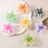 Plastic Plumeria Sweet Flower Baking Paint Hair Shark Clip Women's Hair Accessories