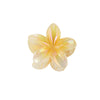 Plastic Plumeria Sweet Flower Baking Paint Hair Shark Clip Women's Hair Accessories