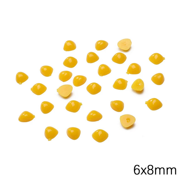 Plastic Resin Acrylic Triangle Cartoon Animal Nose Plush Toy Beads Diy Handmade Doll Jewelry Material