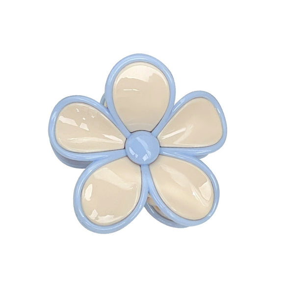 Plastic Resin Baking Paint Flower Stitching Women's Hair Grab Clip Hair Accessories