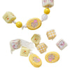 Plastic Resin Beaded Jewelry With Checkered Bear Pattern And Fuel Injection Processing Loose Beads For Diy Bracelet Necklace Mobile Phone Chain