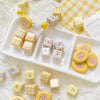 Plastic Resin Beaded Jewelry With Checkered Bear Pattern And Fuel Injection Processing Loose Beads For Diy Bracelet Necklace Mobile Phone Chain