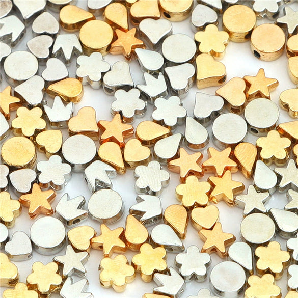 Plastic Resin Five Pointed Star And Flower Spacer Beads For Diy Necklace Bracelet Earrings Jewelry Accessories