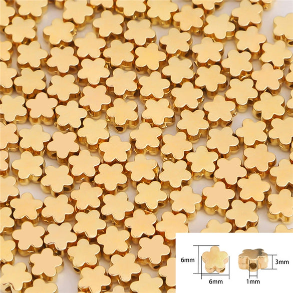 Plastic Resin Five Pointed Star And Flower Spacer Beads For Diy Necklace Bracelet Earrings Jewelry Accessories
