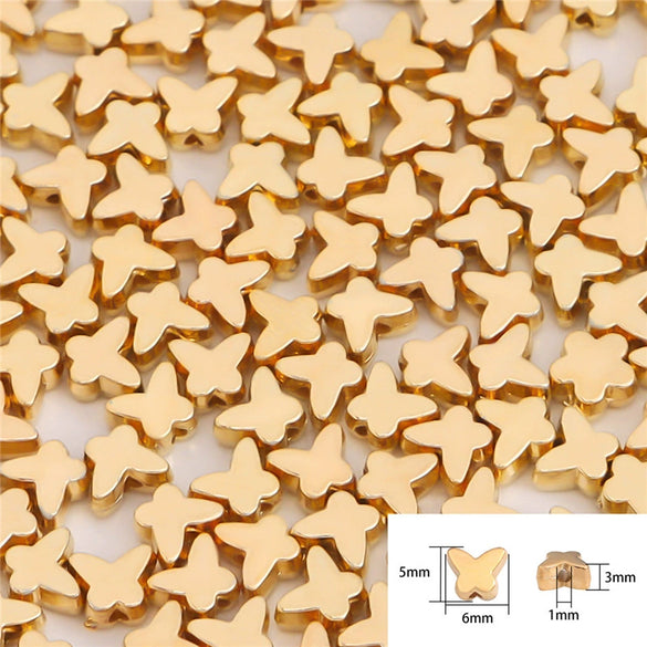Plastic Resin Five Pointed Star And Flower Spacer Beads For Diy Necklace Bracelet Earrings Jewelry Accessories