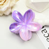 Plastic Resin Gradient Colorful Egg Flower Baking Paint Women's Hair Clip Headwear Accessories