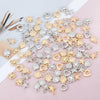 Plastic Resin Handmade Beaded Jewelry With Fivepointed Star Shell Starfish Pendant Cartoon Festive Style Electroplated