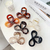 Plastic Resin Handmade Elegant Geometric Bow Hair Clip For Women