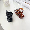 Plastic Resin Handmade Elegant Geometric Bow Hair Clip For Women