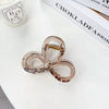 Plastic Resin Handmade Elegant Geometric Bow Hair Clip For Women