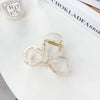 Plastic Resin Handmade Elegant Geometric Bow Hair Clip For Women