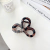 Plastic Resin Handmade Elegant Geometric Bow Hair Clip For Women