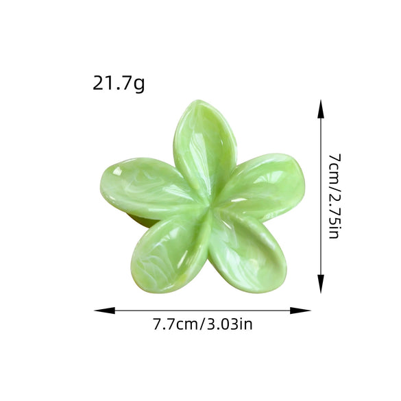 Plastic Resin Handmade Flower Hair Clip For Girls