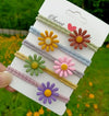 Plastic Resin Handmade Flower Hair Ring Hair Rope Hairpin For Girls