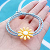 Plastic Resin Handmade Flower Hair Ring Hair Rope Hairpin For Girls