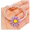 Plastic Resin Handmade Flower Hair Ring Hair Rope Hairpin For Girls