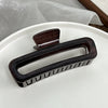 Plastic Resin Handmade Geometric Grip Hair Clip For Women