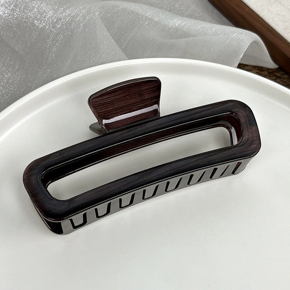 Plastic Resin Handmade Geometric Grip Hair Clip For Women