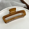 Plastic Resin Handmade Geometric Grip Hair Clip For Women