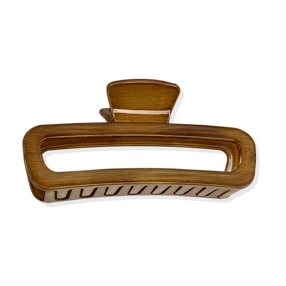 Plastic Resin Handmade Geometric Grip Hair Clip For Women