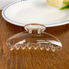 Plastic Resin Handmade Semicircular Women's Grip Hairpin Shark Clip Simple Geometric Style